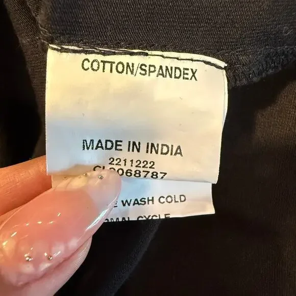 Wayward Fancies by eShakti Large Black Floral Embroidered Wide Leg Jumpsuit Boho - Picture 9 of 11